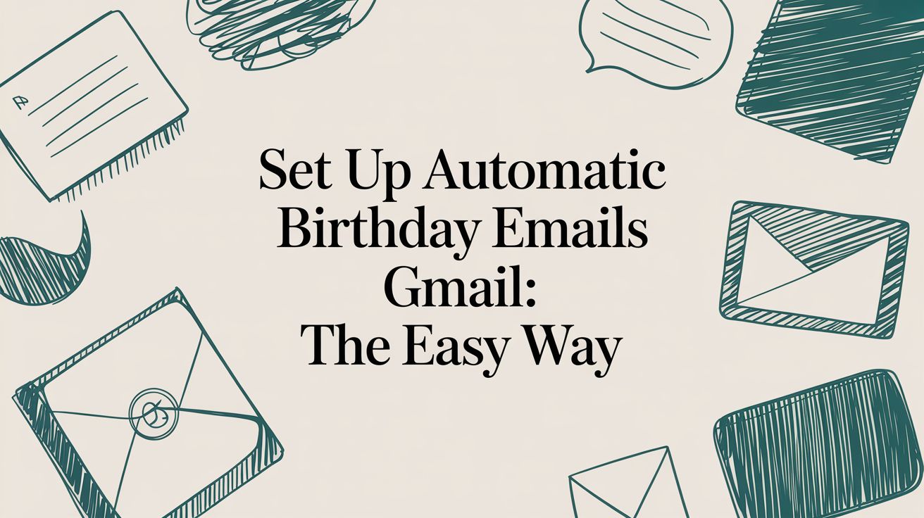 Set Up automatic birthday emails gmail: The Easy Way