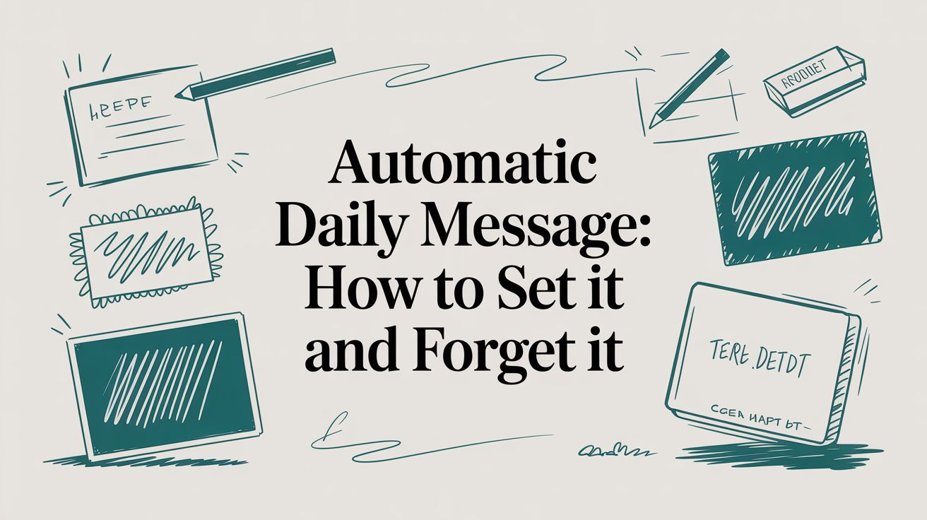 Automatic Daily Message: How to Set It and Forget It