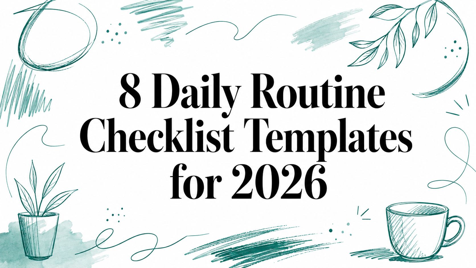 8 Daily Routine Checklist Templates for 2026