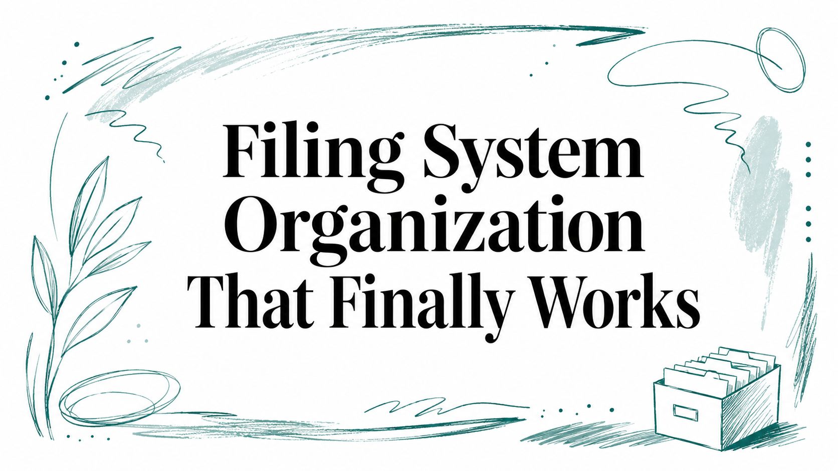 Filing System Organization That Finally Works