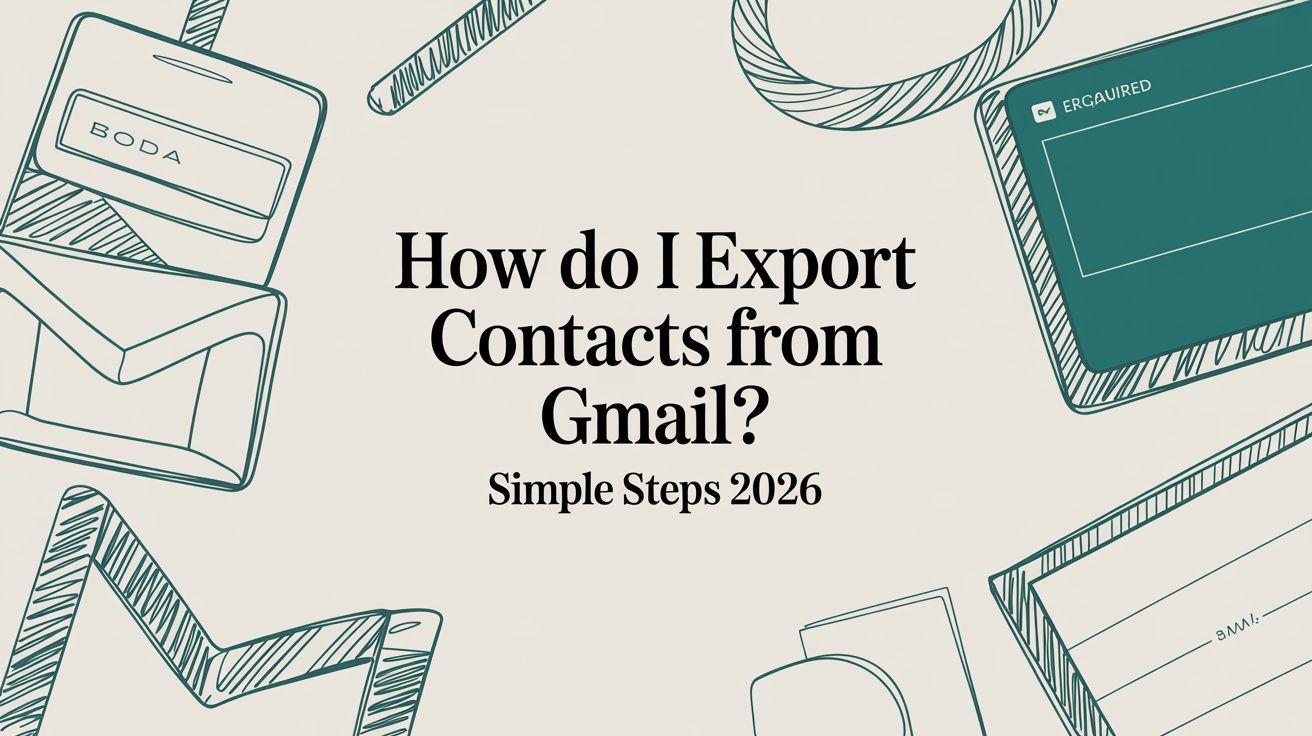 How Do I Export Contacts from Gmail? Simple Steps 2026