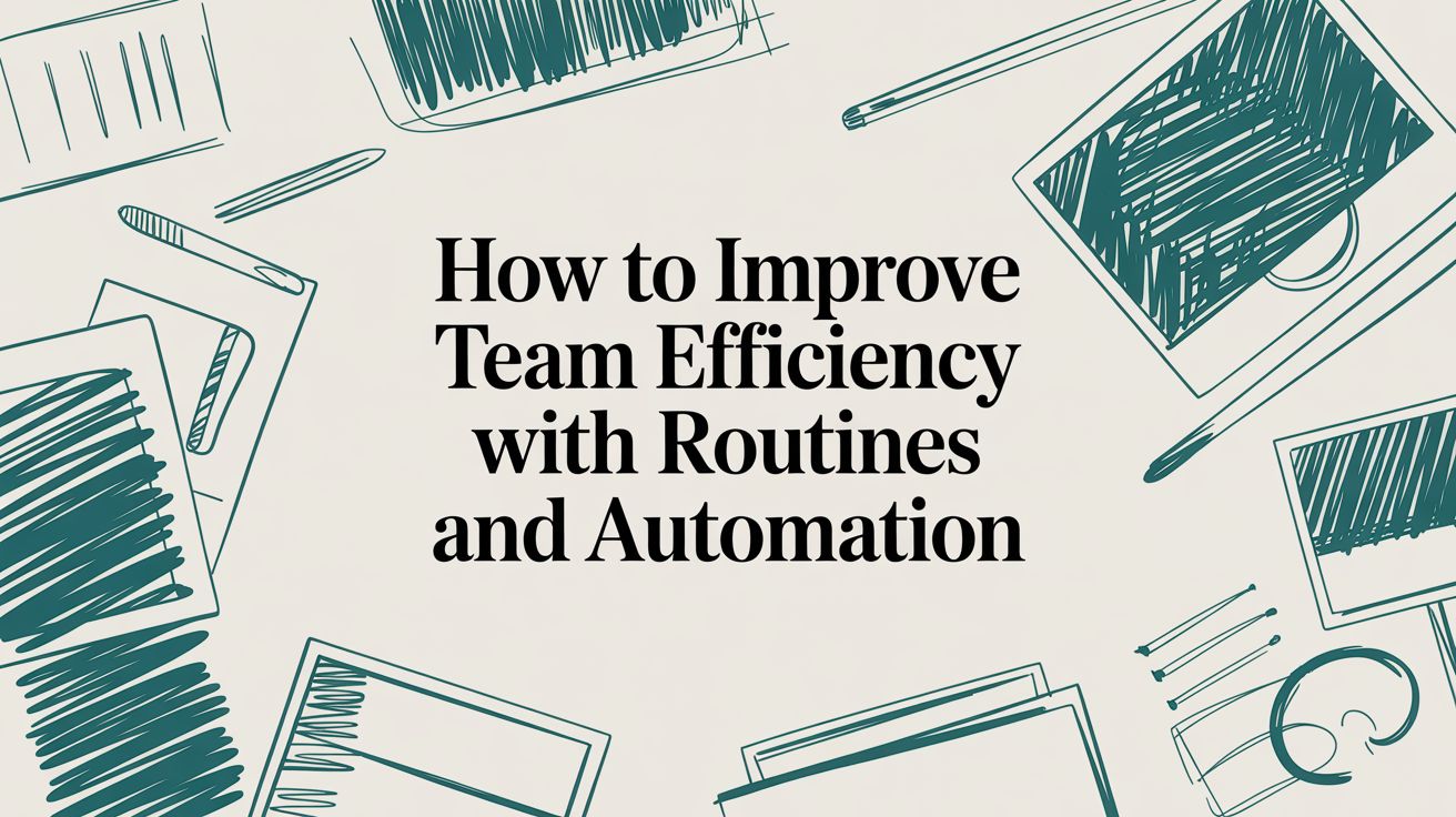 How To Improve Team Efficiency With Routines And Automation