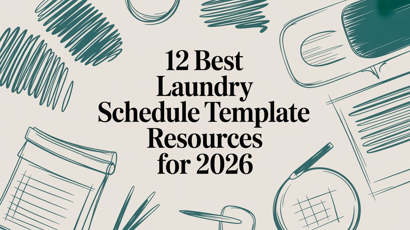 12 Best Laundry Schedule Template Resources for 2026