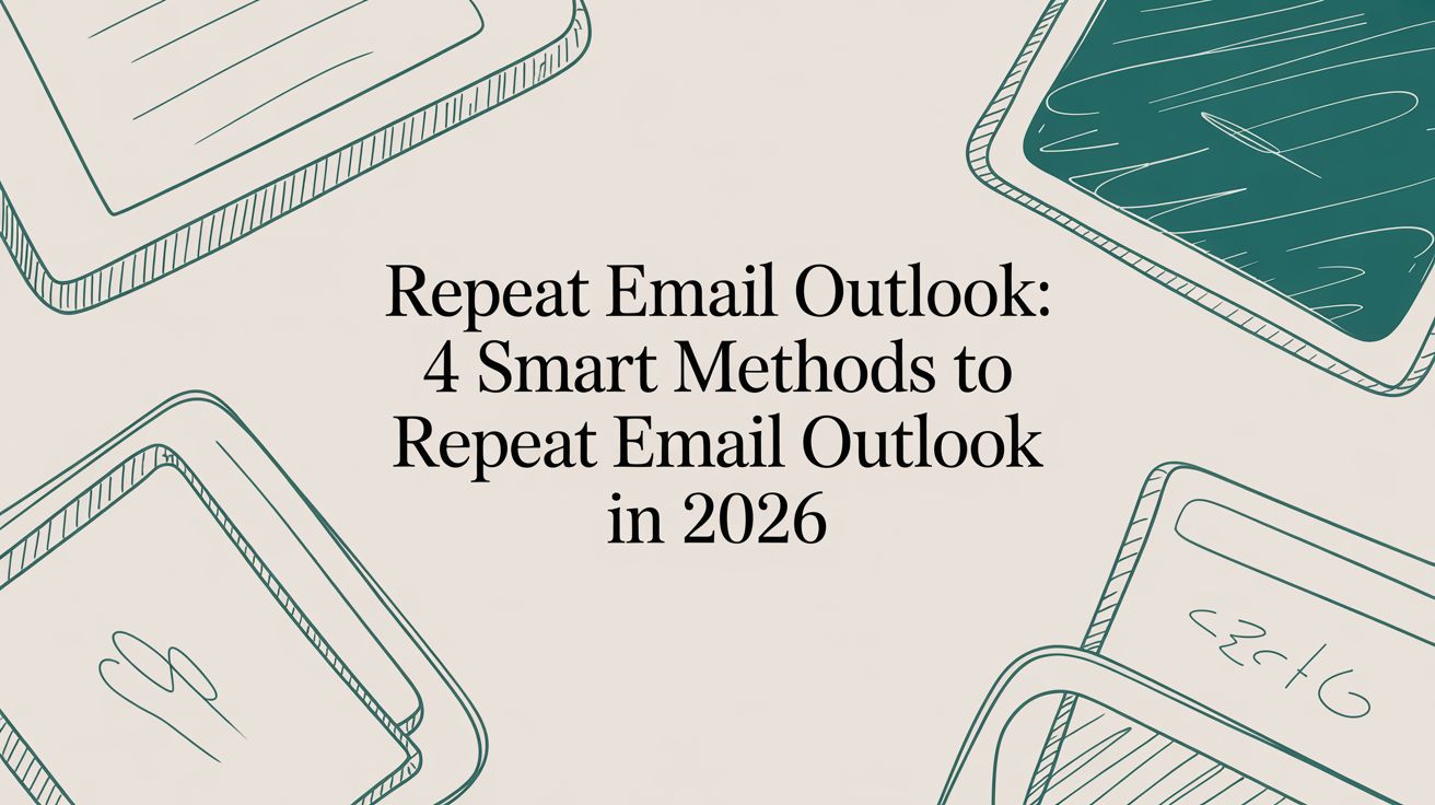 Repeat Email Outlook: 4 Smart Methods to repeat email outlook in 2026