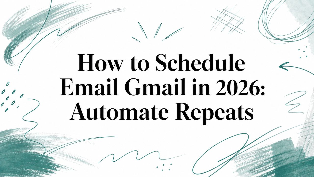 How to Schedule Email Gmail in 2026: Automate Repeats