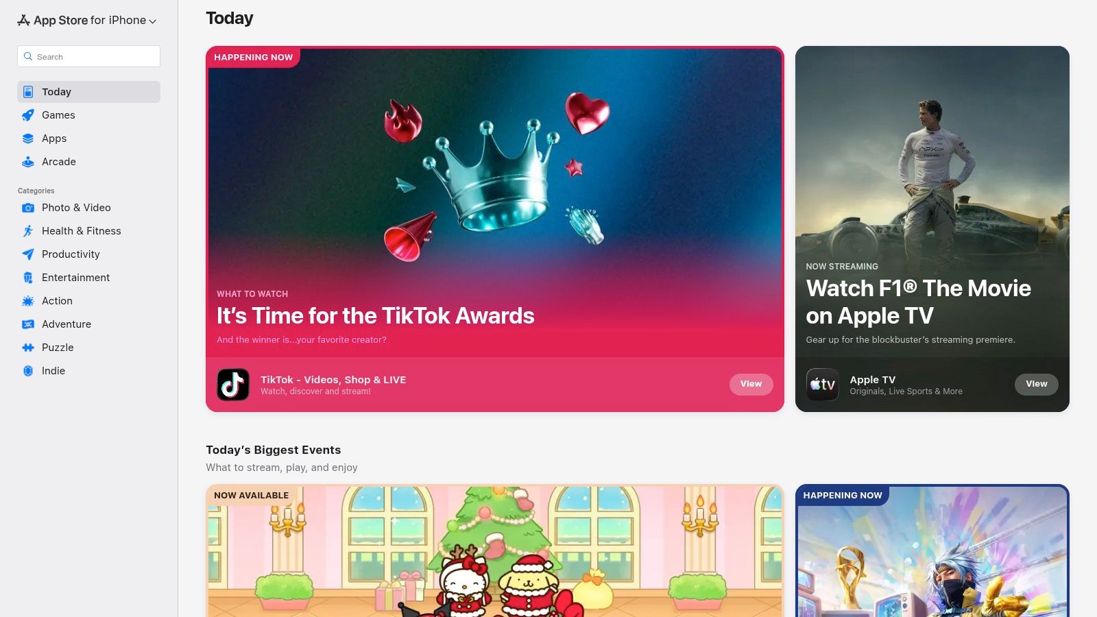 A screenshot of the Apple App Store showing various habit tracking apps like Streaks, Productive, and Habit.